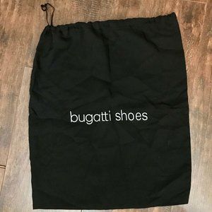 Bugatti Premium Shoe Dust Bag - Black & White Logo - New